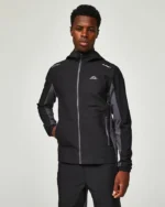 Alpyrex Delta Zip Through Hoodie Black Asphalt