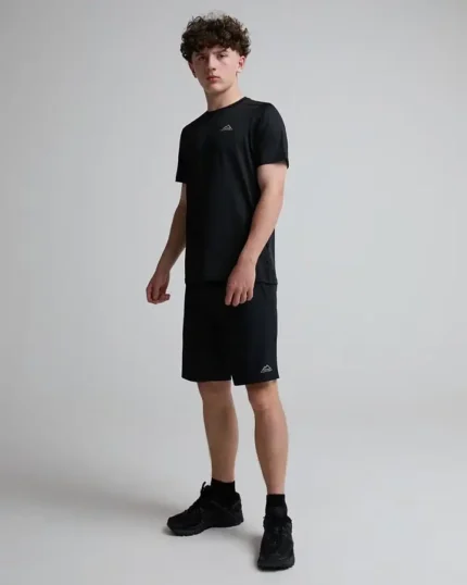 Alpyrex Junior Copex T Shirt and Short Set Black