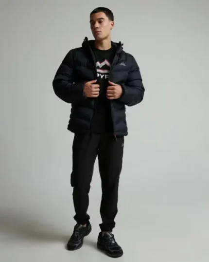 Alpyrex Lead Puffer Jacket Black (1)