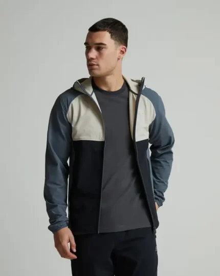 Alpyrex Trance Full Zip Hoodie Turbulence Jet Black Dove